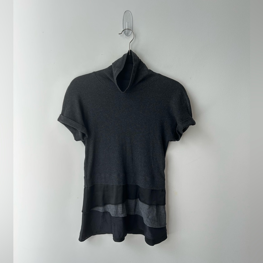 Brunello Cucinelli Black and Gray Women's Top